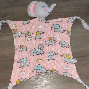 Little Sleepies Pink Elephant Snuggles Lovey